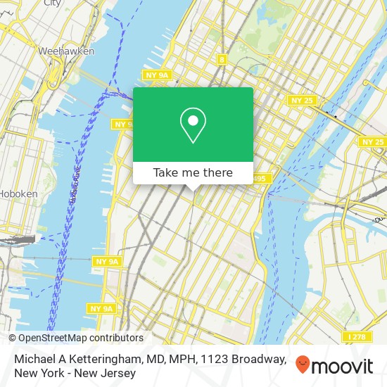 Michael A Ketteringham, MD, MPH, 1123 Broadway map
