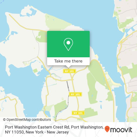 Port Washington Eastern Crest Rd, Port Washington, NY 11050 map
