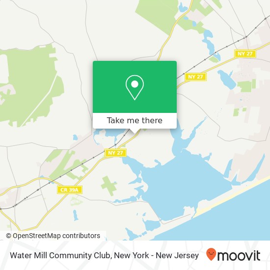 Water Mill Community Club map