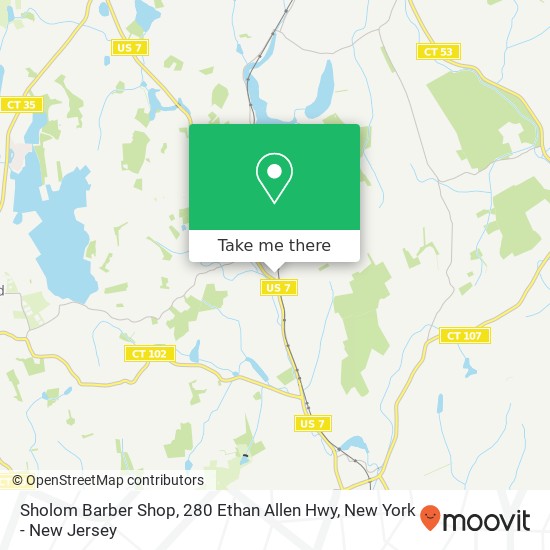 Mapa de Sholom Barber Shop, 280 Ethan Allen Hwy