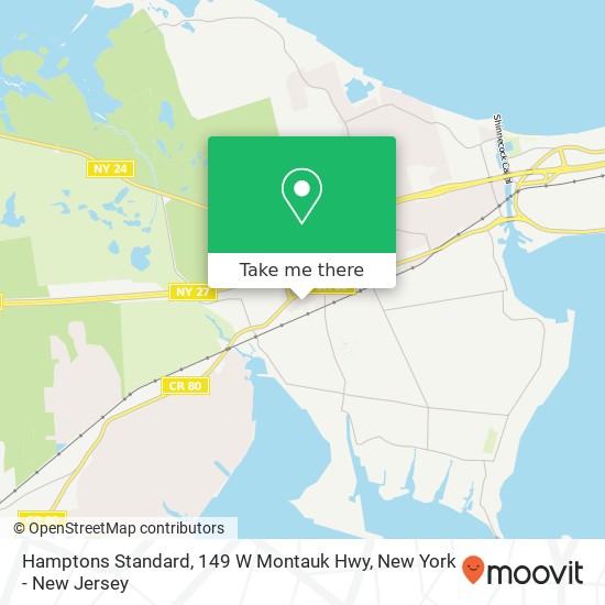 Hamptons Standard, 149 W Montauk Hwy map