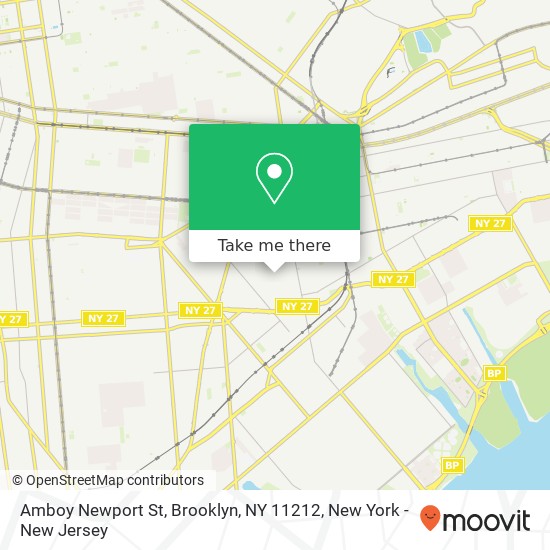 Mapa de Amboy Newport St, Brooklyn, NY 11212
