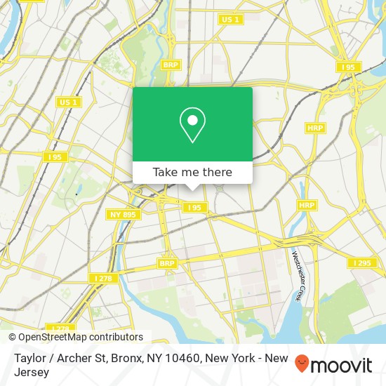 Mapa de Taylor / Archer St, Bronx, NY 10460