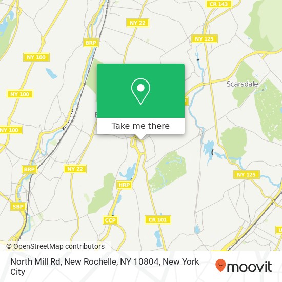 Mapa de North Mill Rd, New Rochelle, NY 10804