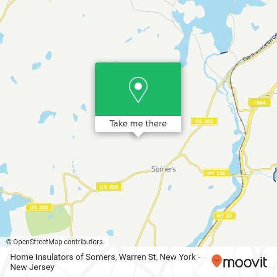 Home Insulators of Somers, Warren St map