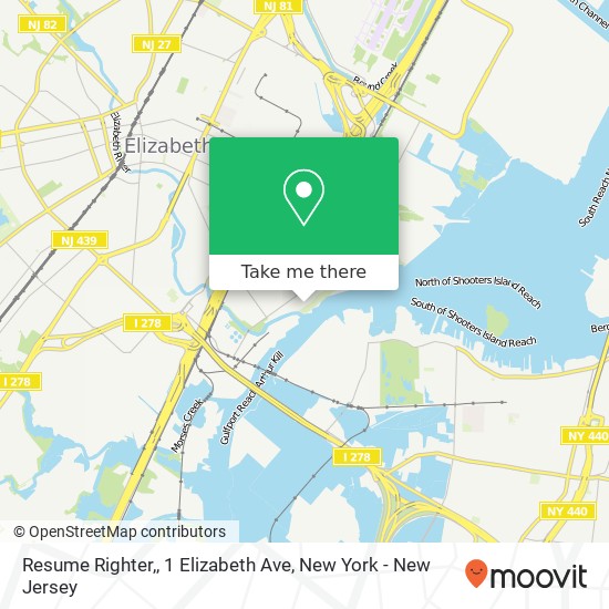 Resume Righter,, 1 Elizabeth Ave map