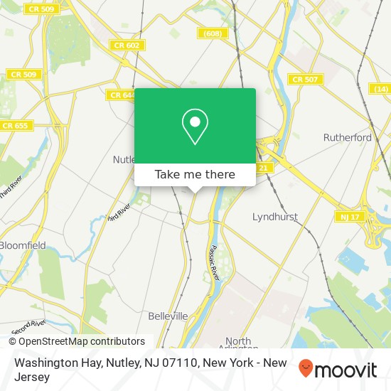 Washington Hay, Nutley, NJ 07110 map