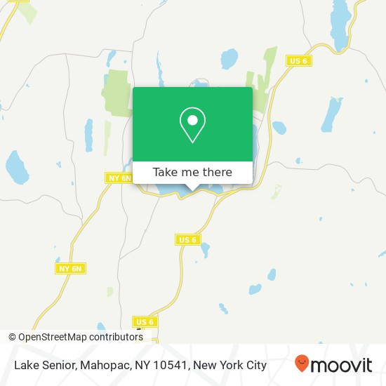 Mapa de Lake Senior, Mahopac, NY 10541
