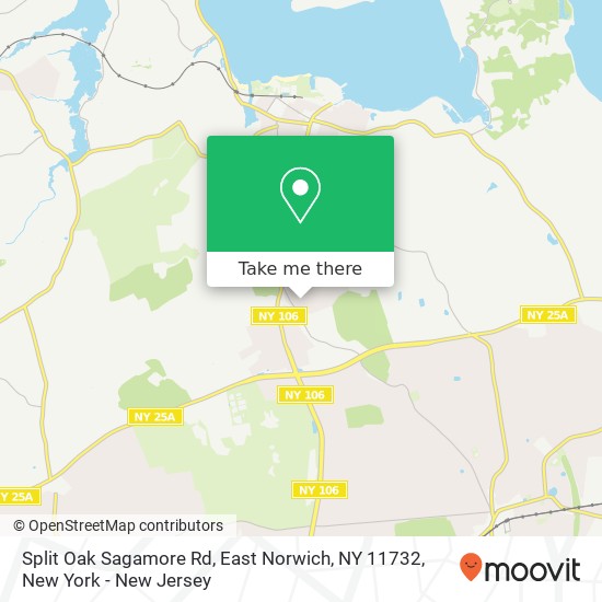 Mapa de Split Oak Sagamore Rd, East Norwich, NY 11732