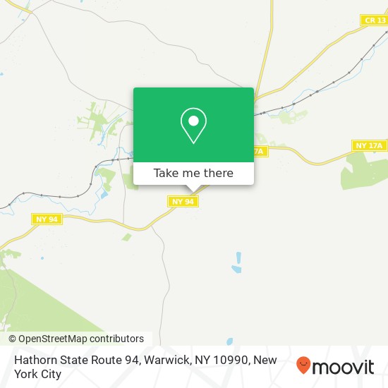 Mapa de Hathorn State Route 94, Warwick, NY 10990