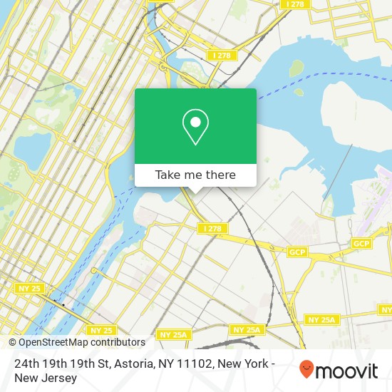 Mapa de 24th 19th 19th St, Astoria, NY 11102