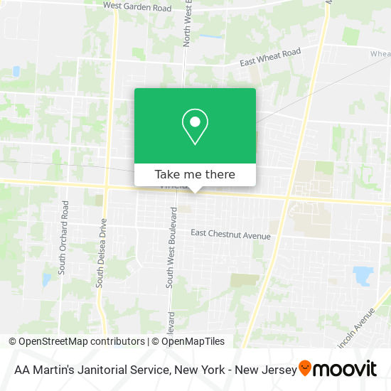 Mapa de AA Martin's Janitorial Service