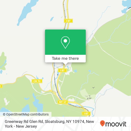 Greenway Rd Glen Rd, Sloatsburg, NY 10974 map