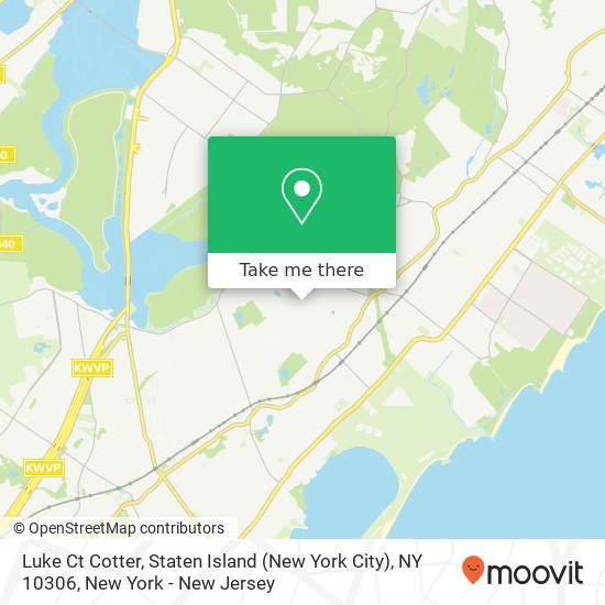 Mapa de Luke Ct Cotter, Staten Island (New York City), NY 10306