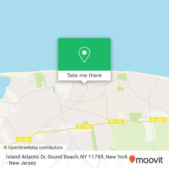 Mapa de Island Atlantic Dr, Sound Beach, NY 11789