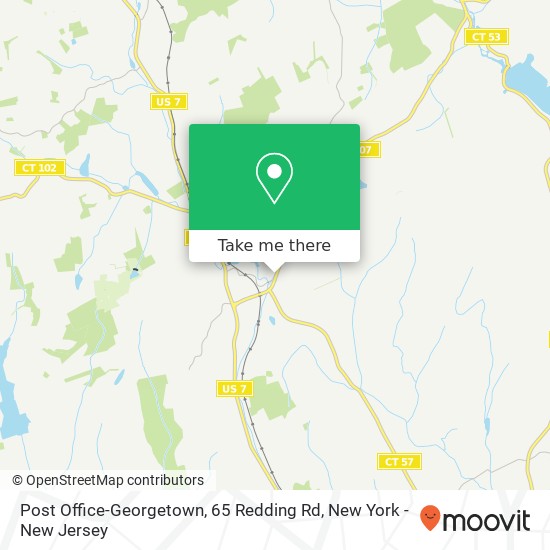 Mapa de Post Office-Georgetown, 65 Redding Rd