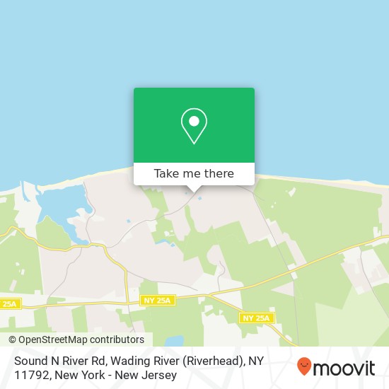 Mapa de Sound N River Rd, Wading River (Riverhead), NY 11792