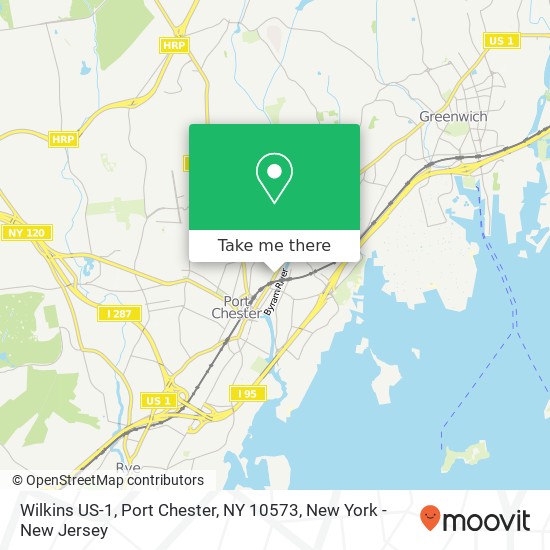 Mapa de Wilkins US-1, Port Chester, NY 10573