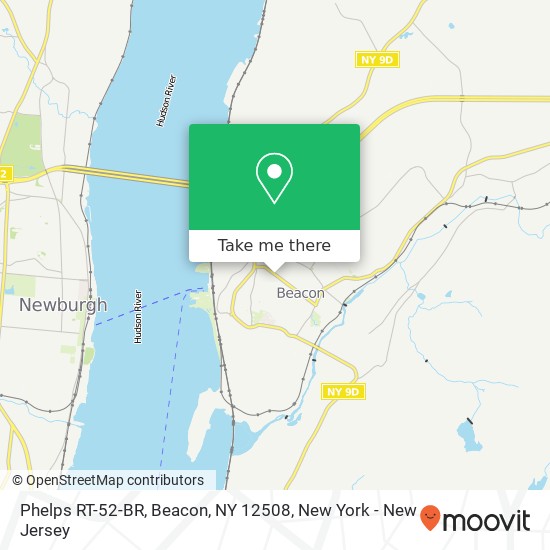 Mapa de Phelps RT-52-BR, Beacon, NY 12508