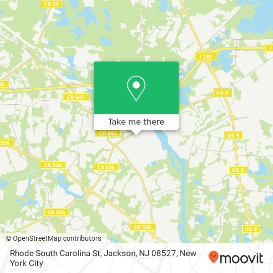 Rhode South Carolina St, Jackson, NJ 08527 map