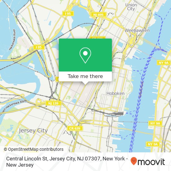Central Lincoln St, Jersey City, NJ 07307 map
