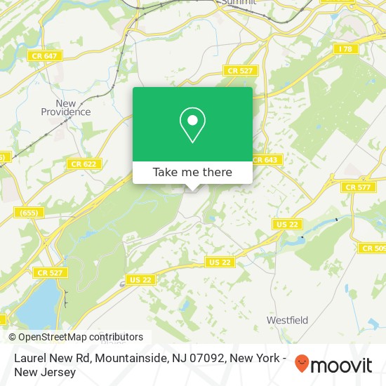 Laurel New Rd, Mountainside, NJ 07092 map