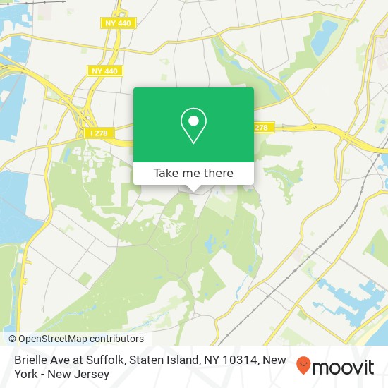Mapa de Brielle Ave at Suffolk, Staten Island, NY 10314