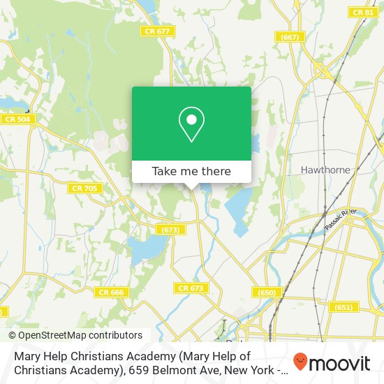 Mapa de Mary Help Christians Academy (Mary Help of Christians Academy), 659 Belmont Ave