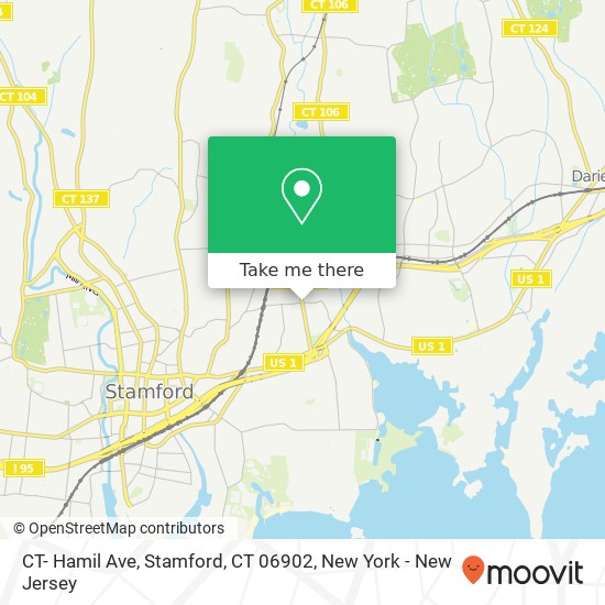 CT- Hamil Ave, Stamford, CT 06902 map