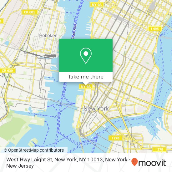 West Hwy Laight St, New York, NY 10013 map