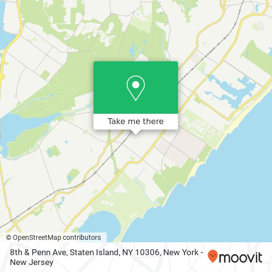 8th & Penn Ave, Staten Island, NY 10306 map
