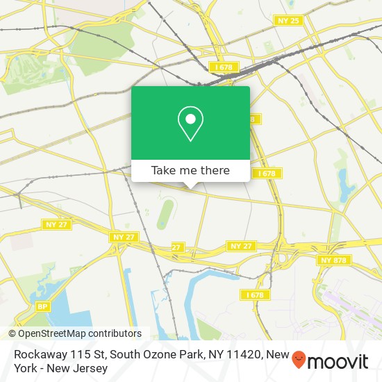 Mapa de Rockaway 115 St, South Ozone Park, NY 11420
