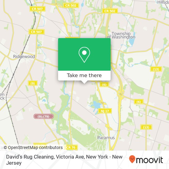 David's Rug Cleaning, Victoria Ave map