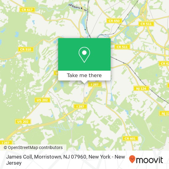 James Coll, Morristown, NJ 07960 map