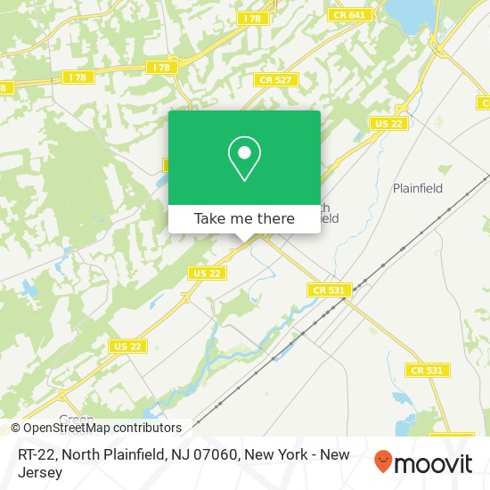 RT-22, North Plainfield, NJ 07060 map