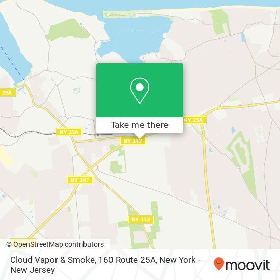 Mapa de Cloud Vapor & Smoke, 160 Route 25A