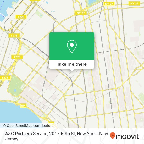 Mapa de A&C Partners Service, 2017 60th St