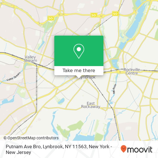 Mapa de Putnam Ave Bro, Lynbrook, NY 11563