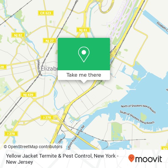 Mapa de Yellow Jacket Termite & Pest Control