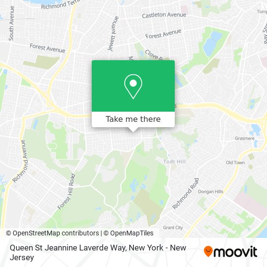 Mapa de Queen St Jeannine Laverde Way