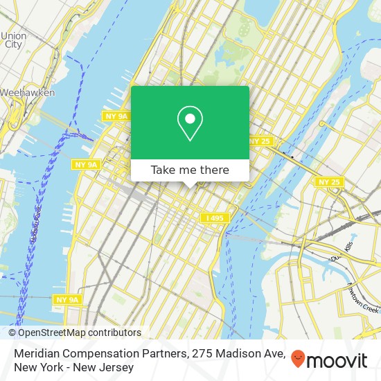 Meridian Compensation Partners, 275 Madison Ave map