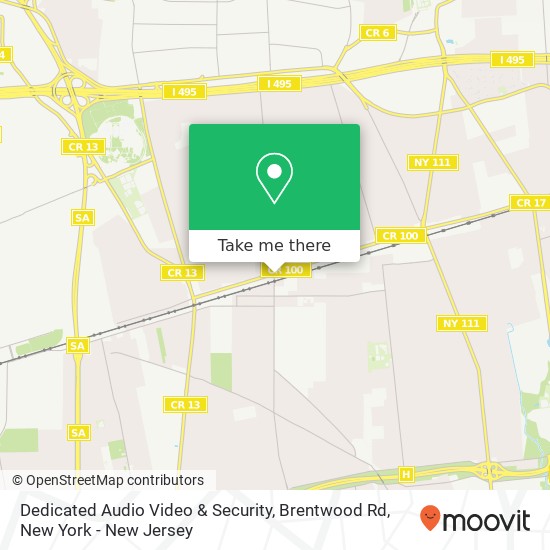 Dedicated Audio Video & Security, Brentwood Rd map