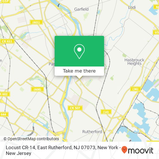 Locust CR-14, East Rutherford, NJ 07073 map