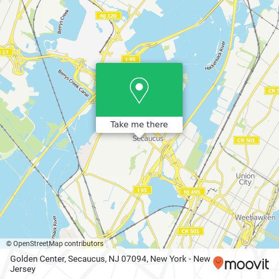 Golden Center, Secaucus, NJ 07094 map