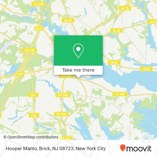 Hooper Manto, Brick, NJ 08723 map