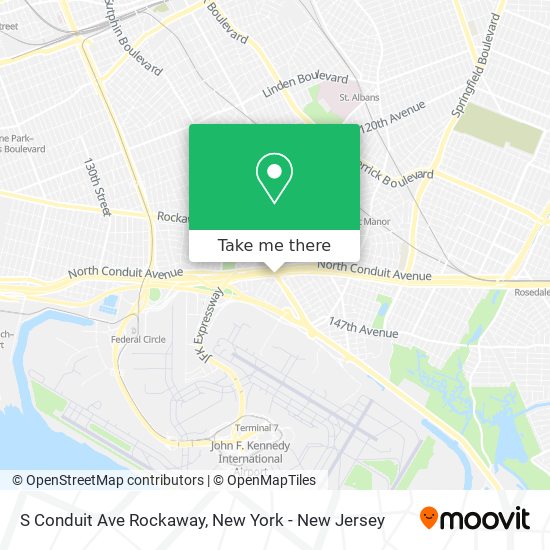 S Conduit Ave Rockaway map