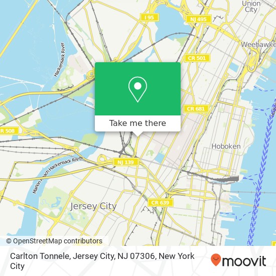 Carlton Tonnele, Jersey City, NJ 07306 map