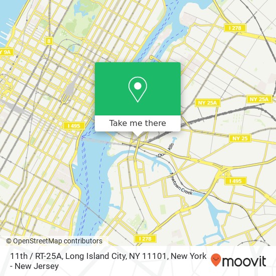 Mapa de 11th / RT-25A, Long Island City, NY 11101