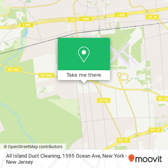 All Island Duct Cleaning, 1595 Ocean Ave map