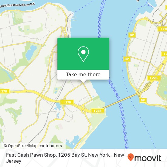 Mapa de Fast Cash Pawn Shop, 1205 Bay St
